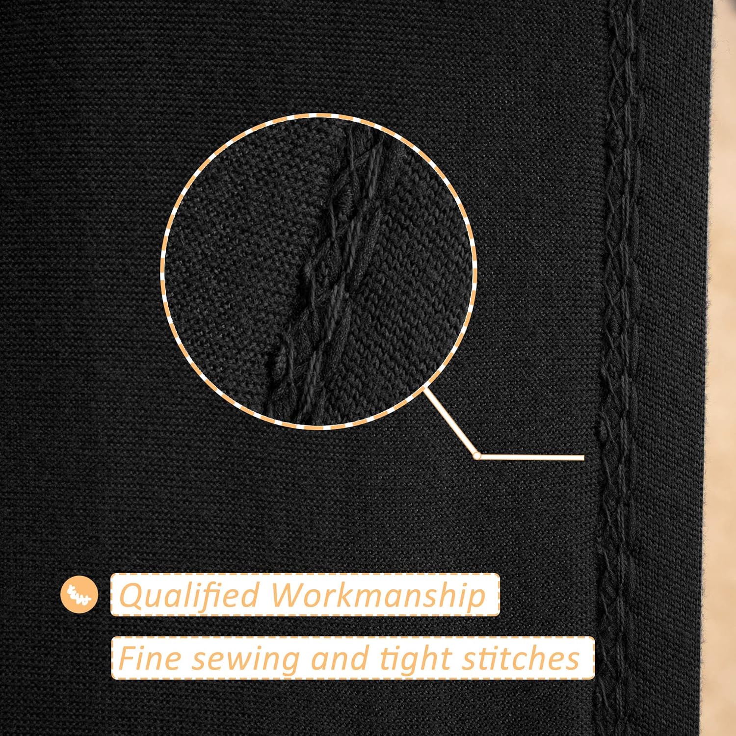 Stretch Jersey Box Spring Cover Wrap Around, Bed Skirt Alternative, Ultra Soft & Wrinkle Resistant, King/Cal King, Black